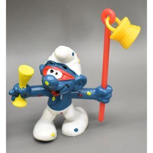 Smurfs Carnival Smurf Vintage PVC Figure Peyo Schleich 1979